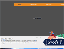Tablet Screenshot of joycesbeach.com